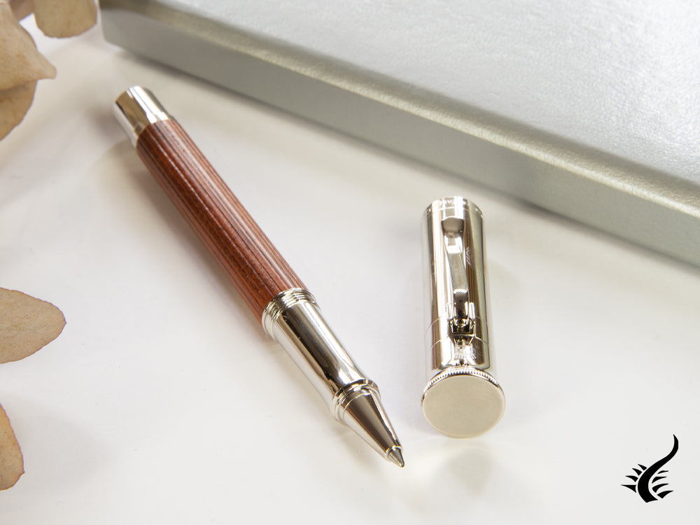 Graf von Faber-Castell Classic Rollerball pen, Pernambuco wood, Platinum,145510