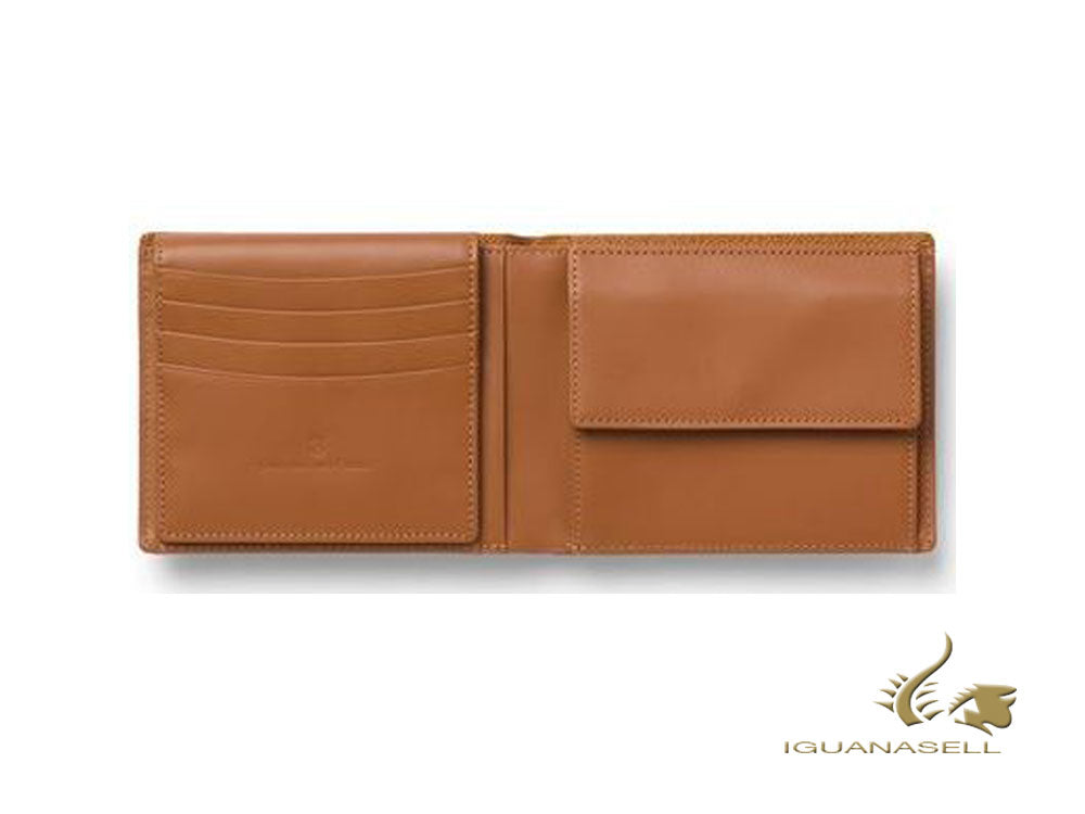 Graf von Faber-Castell Epsom Wallet, Brown, Calfskin Leather, 8 Cards, 118935