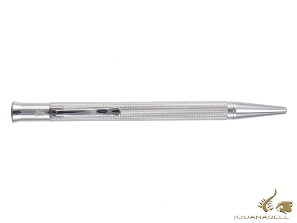 Graf von Faber-Castell Guilloche Ballpoint pen, Metal, Rhodium trim, 146534