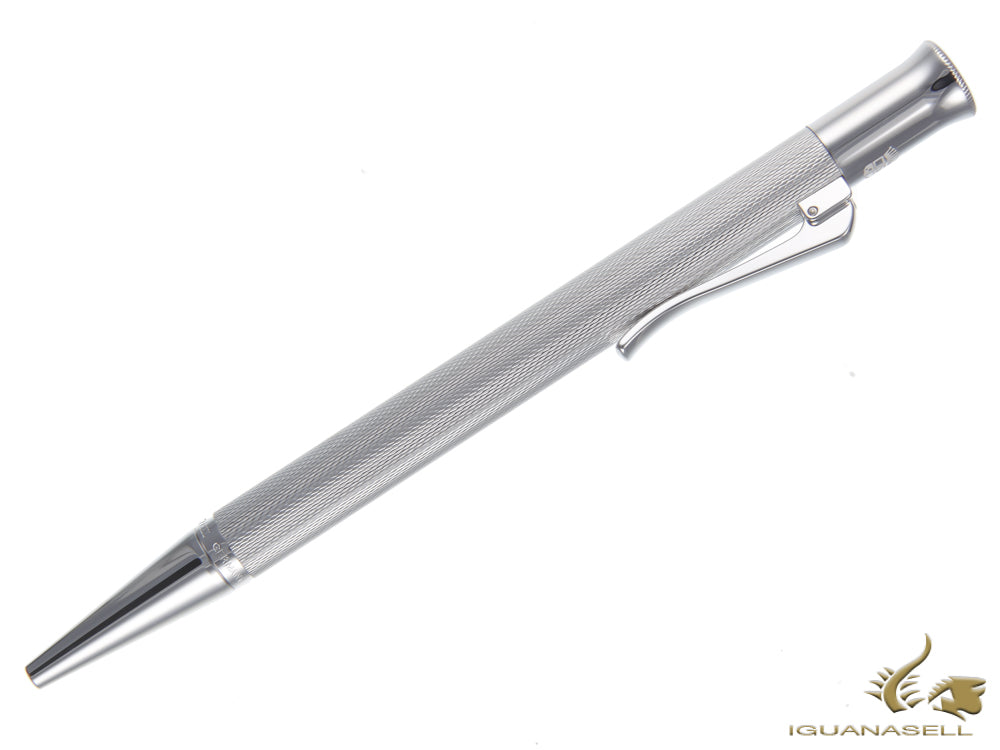 Graf von Faber-Castell Guilloche Ballpoint pen, Metal, Rhodium trim, 146534