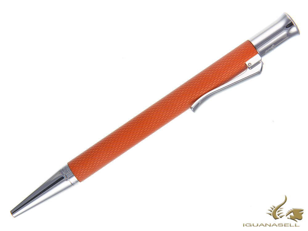 Graf von Faber-Castell Guilloche Ballpoint pen, Precious resine, Orange, 145216