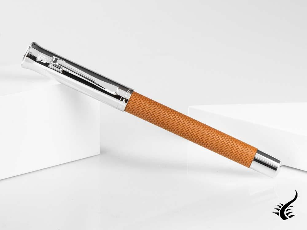 Stylo Plume Graf von Faber-Castell Guilloché, Résine précieuse, Cognac