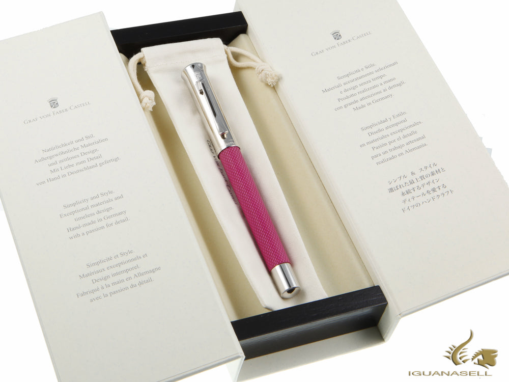 Graf von Faber-Castell Guilloche Fountain Pen, Precious resine, Pink