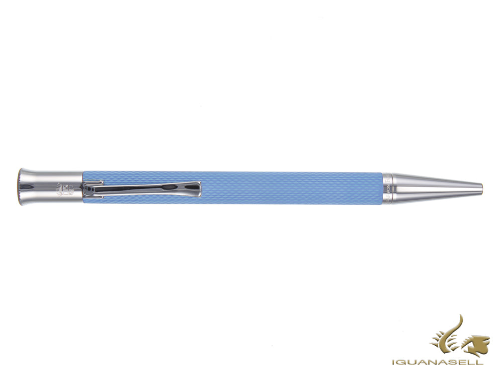 Stylo à bille Graf von Faber-Castell Guilloche Gulf Blue, résine précieuse