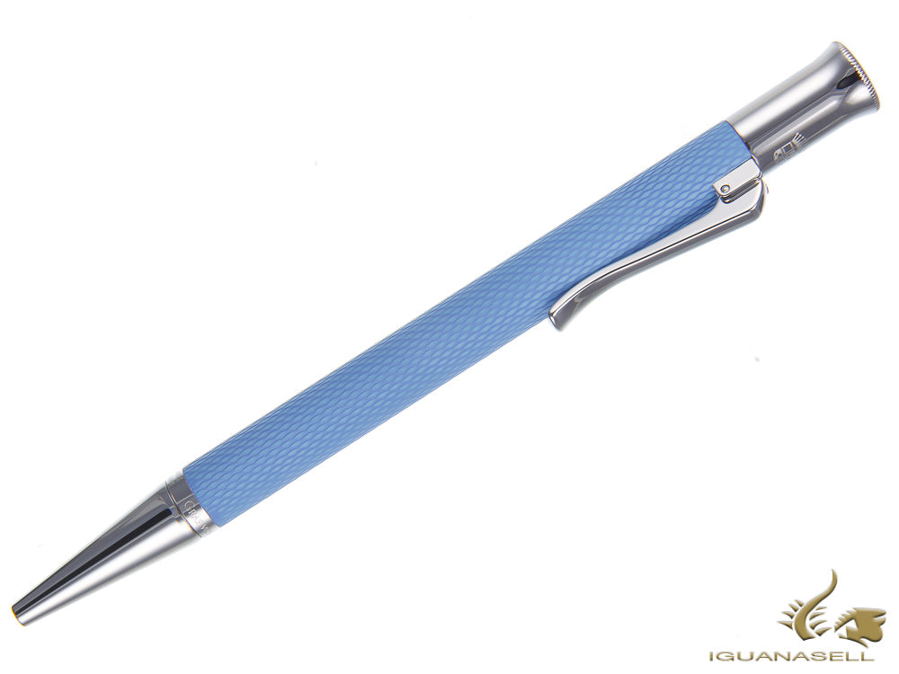 Stylo à bille Graf von Faber-Castell Guilloche Gulf Blue, résine précieuse