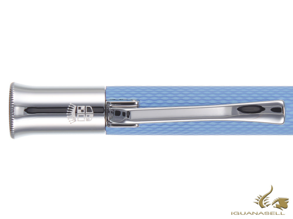 Graf von Faber-Castell Guilloche Gulf Blue Ballpoint pen, Precious resine