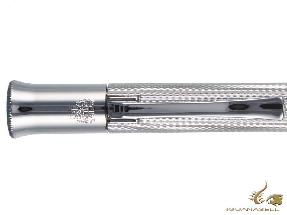 Graf von Faber-Castell Guilloche Mechanical pencil, Rhodium trim, 0.7 mm. 136534