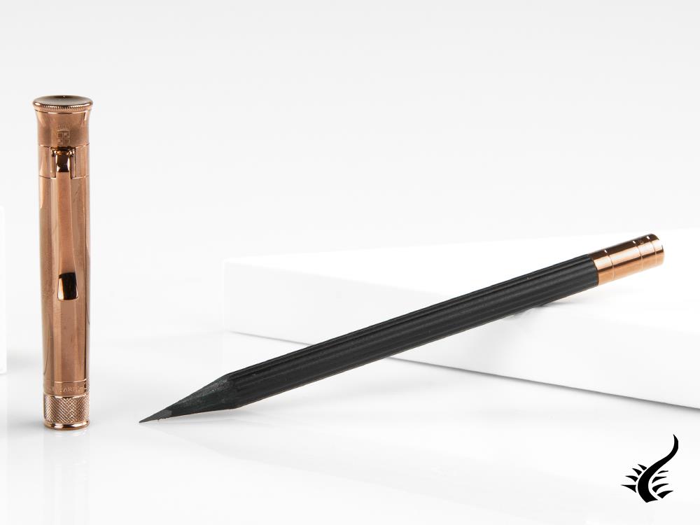 Graf von Faber-Castell Perfect Pencil Brown Edition, Ribbed, PVD, Black 118536