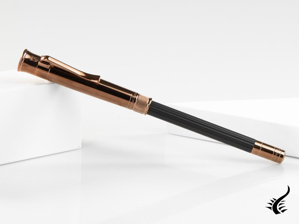 Graf von Faber-Castell Perfect Pencil Brown Edition, Ribbed, PVD, Black 118536