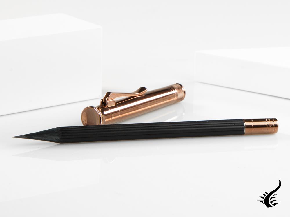 Graf von Faber-Castell Perfect Pencil Brown Edition, Ribbed, PVD, Black 118536