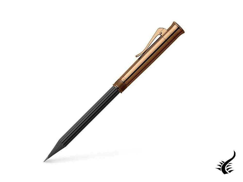 Graf von Faber-Castell Perfect Pencil Brown Edition, Ribbed, PVD, Black 118536