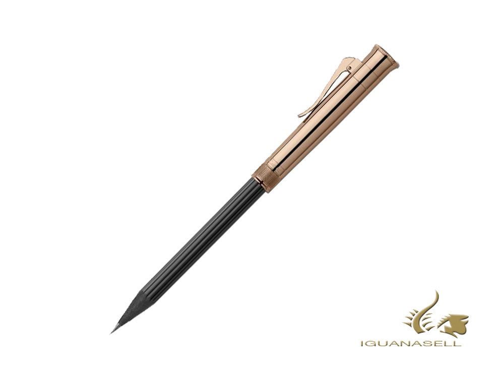 Graf von Faber-Castell Perfect Pencil Wood, Ribbed, Rose Gold 18K, 118532