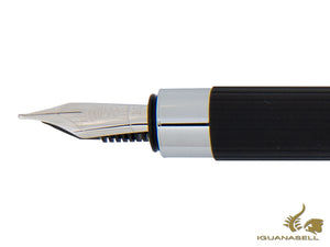 Graf von Faber-Castell Tamitio Fountain Pen, Metal, Ribbed, Black