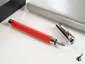 Graf von Faber-Castell Tamitio India Red Fountain Pen, Lacquer, 141770