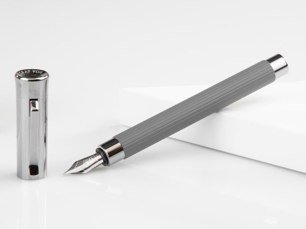 Graf von Faber-Castell Tamitio Stone Grey Fountain Pen, Lacquer, 141780