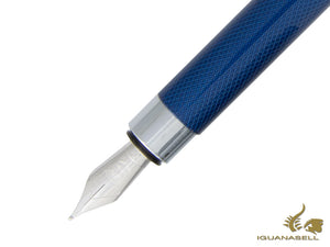 Stylo plume Graf von Faber-Castell pour Bentley, bleu pailleté, 141740