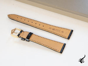 Hirsch Genuine Strap, Black, L (200 mm), 20 mm, 18920850-1-20