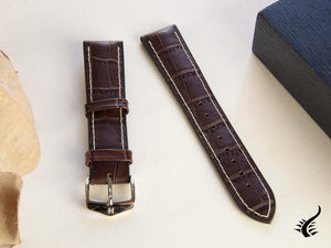 Hirsch George Performance Collection Strap, Brown, 22 mm, 0925128010-2-22