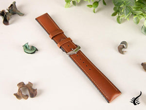 Hirsch James Performance Collection Strap, Brown, 22 mm, 0925002070-2-22