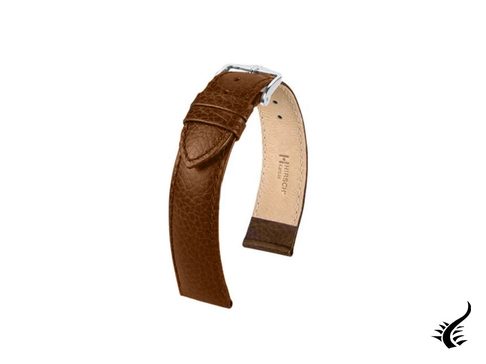 Hirsch Kansas Calfskin Strap, Golden Brown, 22 mm, L (200 mm), 01502070-2-22