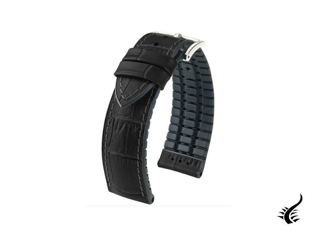 Bracelet Hirsch Paul Performance Collection, noir, 18 mm, 0925028050-2-18