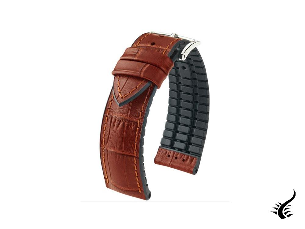 Bracelet Hirsch Paul Performance Collection, marron doré, 22 mm, 0925028070-2-22