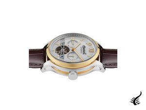 Montre automatique Ingersoll 1892 Tempest, PVD or, gris, bracelet en cuir, I12101