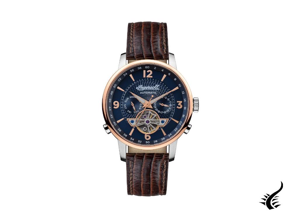 Montre automatique Ingersoll Grafton, 42 mm, bleu, I00703B