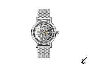 Ingersoll Herald Skeleton Automatic Watch, 40 mm, Grey, Mesh strap, I00405