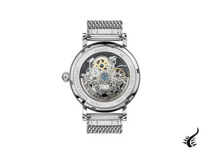 Montre automatique squelette Ingersoll Herald, 40 mm, gris, bracelet en maille, I00405