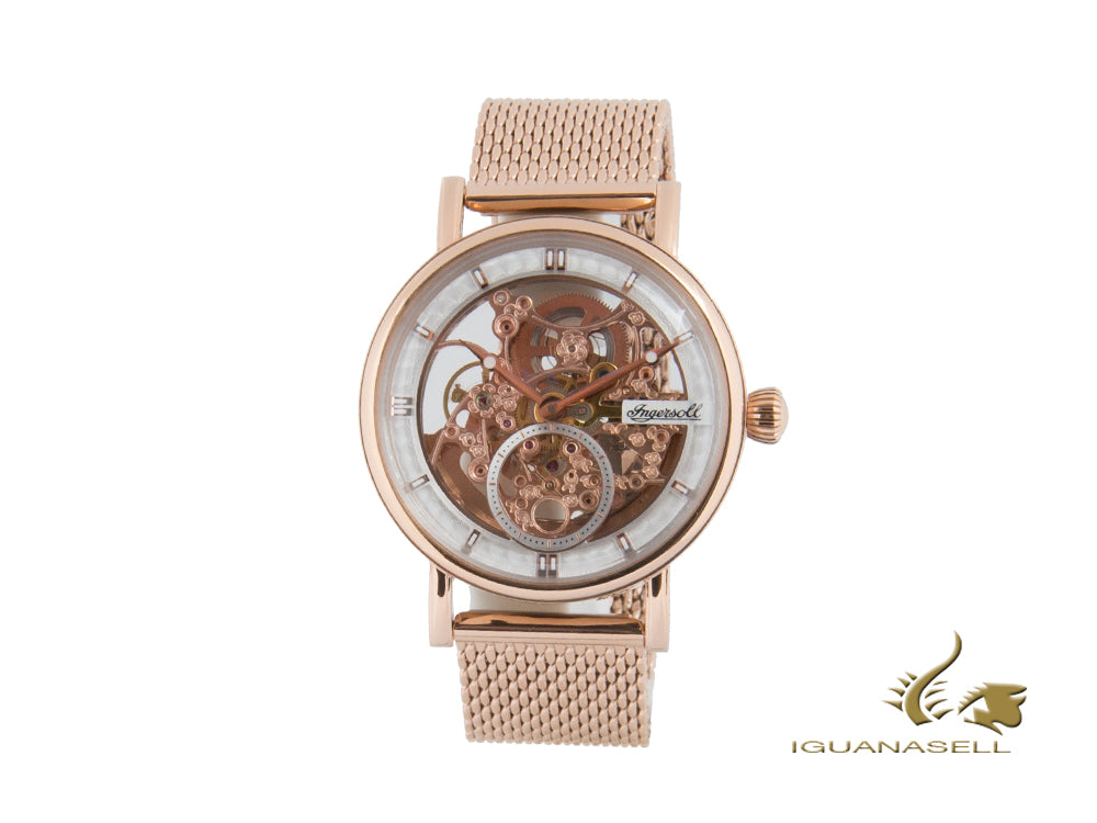 Ingersoll Herald Skeleton Automatic Watch, 40 mm, Rose gold, I00406