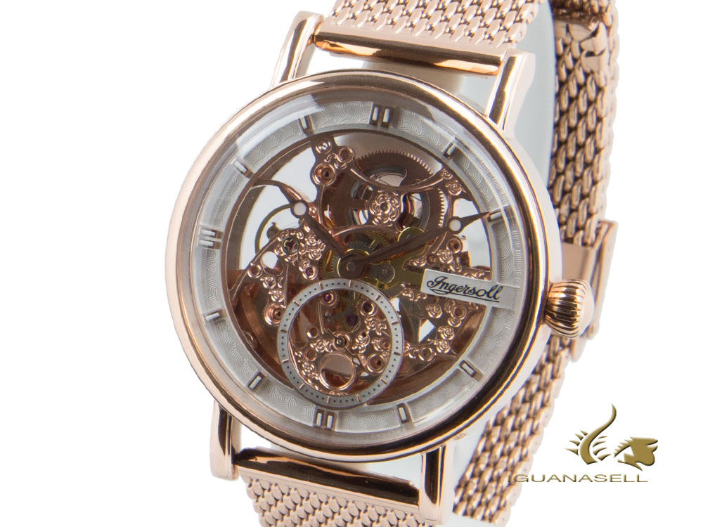 Ingersoll Herald Skeleton Automatic Watch, 40 mm, Rose gold, I00406