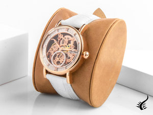 Montre automatique squelette Ingersoll Herald, PVD or rose, 40 mm, cuir, I00404