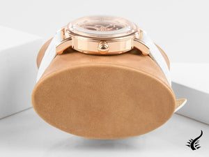 Montre automatique squelette Ingersoll Herald, PVD or rose, 40 mm, cuir, I00404