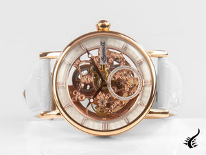 Ingersoll Herald Skeleton Automatic Watch, PVD Rose Gold, 40 mm, Leather, I00404