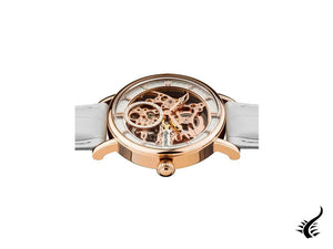 Ingersoll Herald Skeleton Automatic Watch, PVD Rose Gold, 40 mm, Leather, I00404