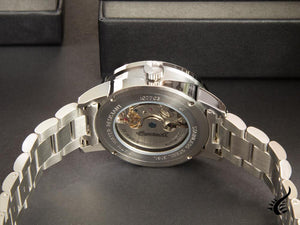 Ingersoll Jazz Automatic Watch, 44 mm, Silver, Moonphase, GMT, I07703