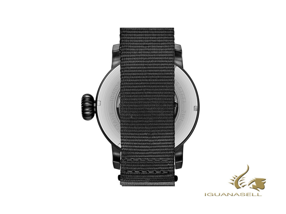 Montre automatique Ingersoll Linden Radiolite, 46 mm, noir, nylon, 10 atm I04806