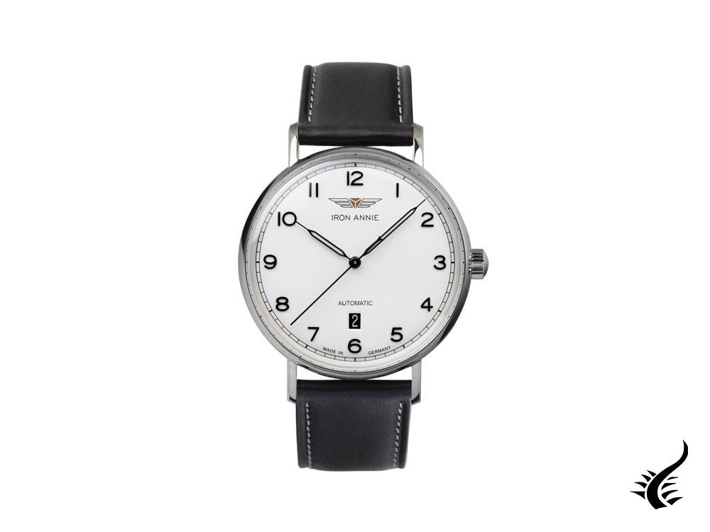 Montre automatique Iron Annie Amazonas Impression, blanche, 41 mm, date, 5954-1