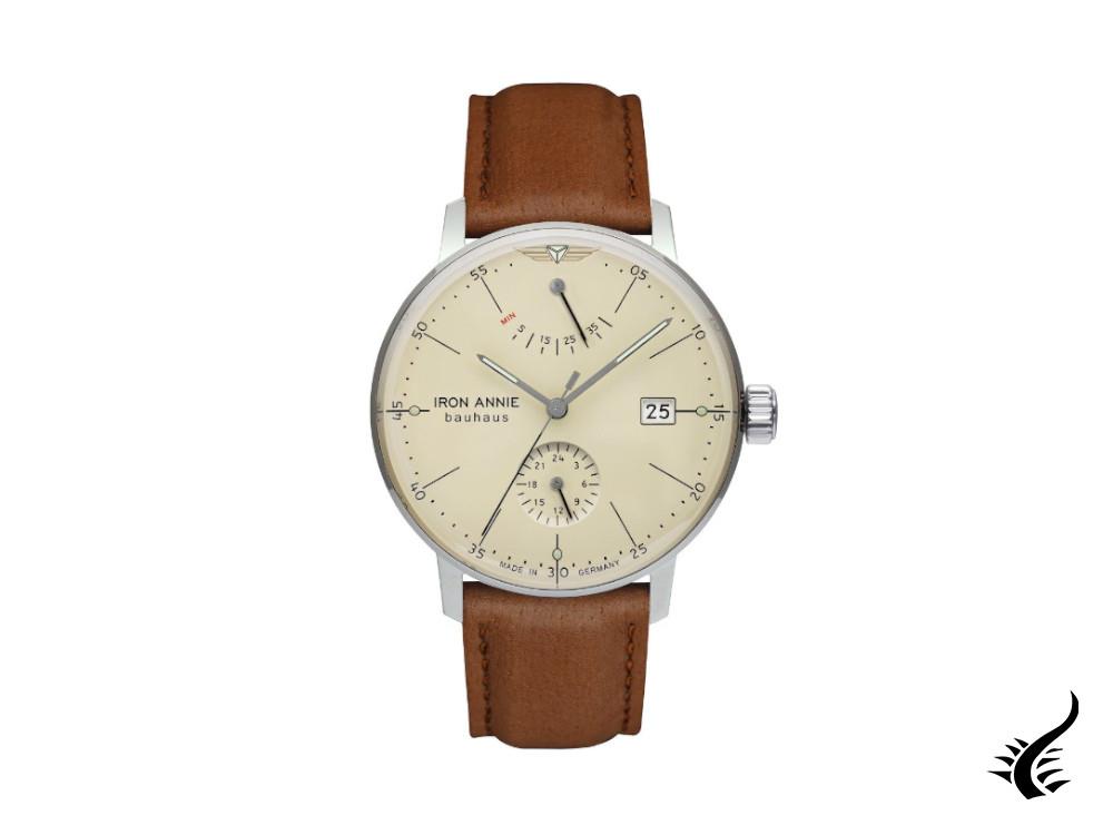 Iron Annie Bauhaus Automatic Watch, Beige, 41 mm, Day, 5060-5