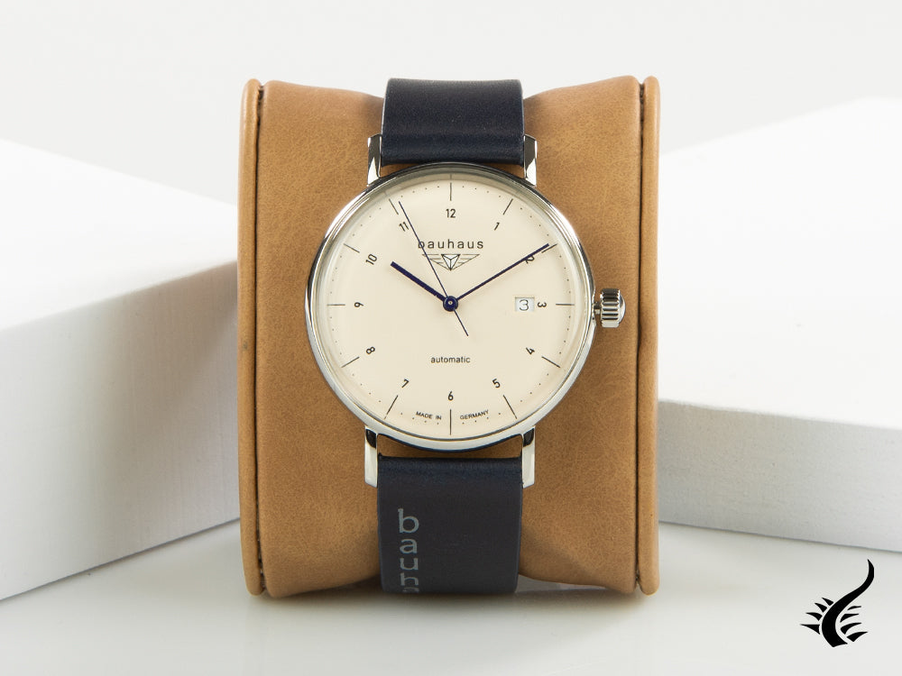 Bauhaus Automatic Watch, White, 41 mm, Day, 2152-5