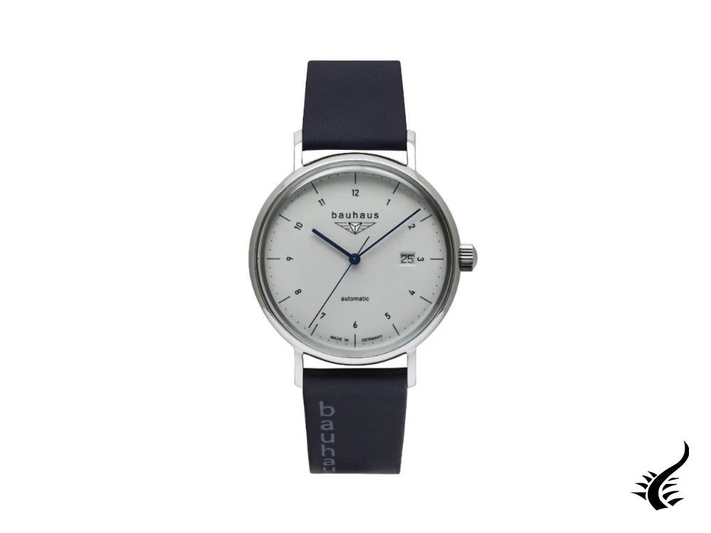 Bauhaus Automatic Watch, White, 41 mm, Day, 2152-5