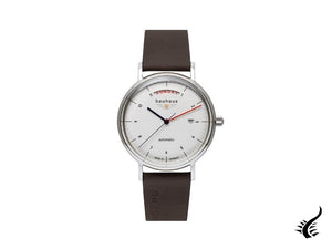 Bauhaus Automatic Watch, White, 41 mm, Day and date, 2162-1