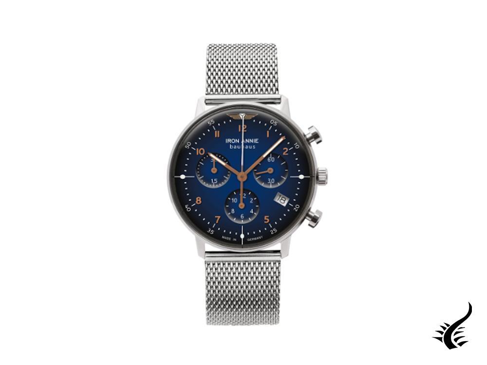 Iron Annie Bauhaus Lady Quartz Watch, Blue, 36 mm, Chronograph, Day, 5089M-3