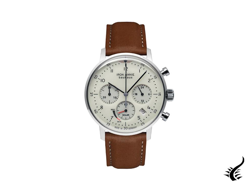 Iron Annie Bauhaus Quartz Watch, Beige, 41 mm, Chronograph, Day, 5086-5