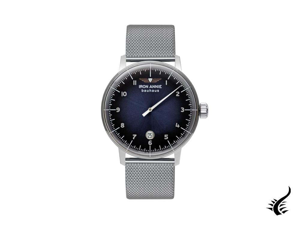 Iron Annie Bauhaus Quartz Watch, Blue, 40 mm, Day, 5042M-3