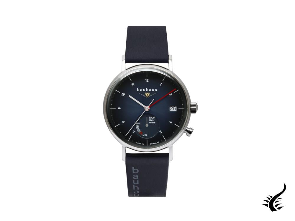 Montre à quartz Bauhaus, bleu, 41 mm, jour, 2112-3