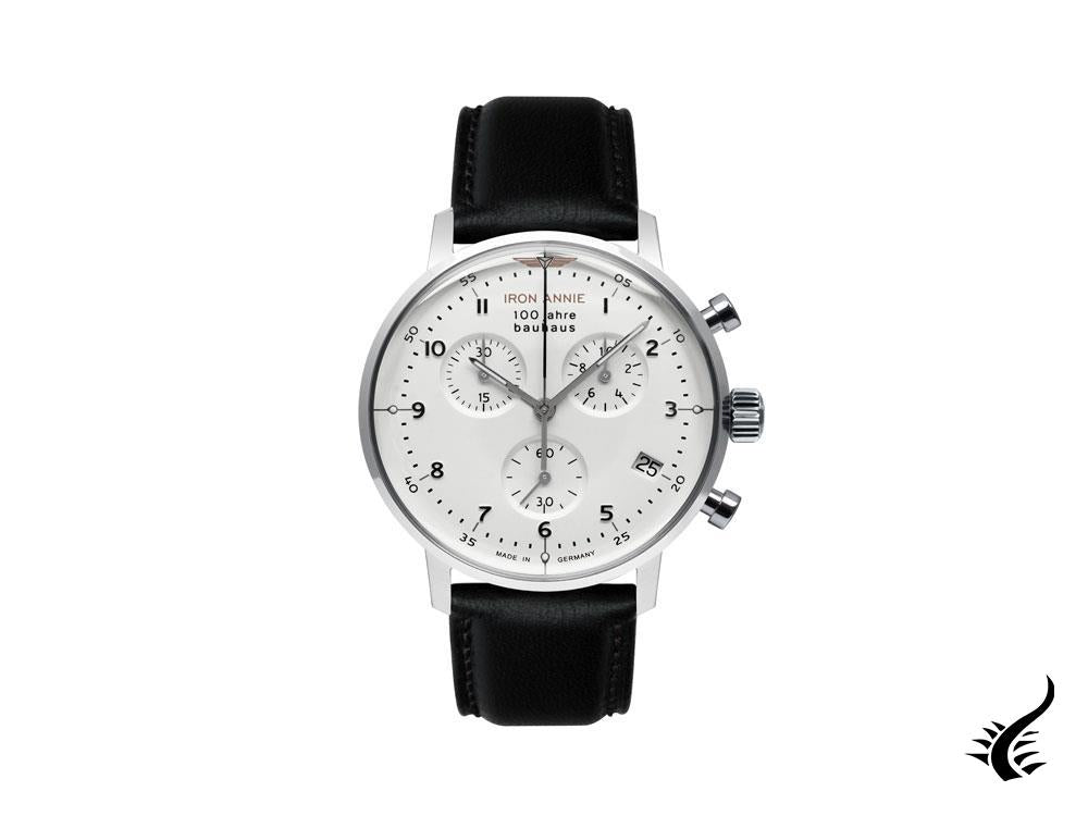 Iron Annie Bauhaus Quartz Watch, White, 41 mm, Chronograph, Day, 5096-1