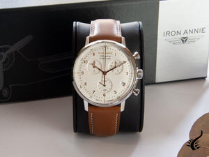 Iron Annie Bauhaus Quartz Watch, White, 41 mm, Chronograph, Day, 5096-4