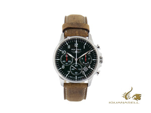 Montre à quartz Iron Annie Captain's Line, verte, 42 mm, chronographe, jour, 5872-4